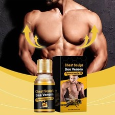 Men Therm Bee Venom Oil Help Strengthen Chest Muscles Gynecomastia Heating Oil