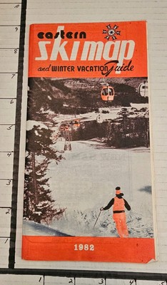 1982 EASTERN SKI MAP GUIDE.  See Description For More.