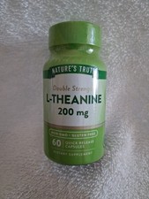 Nature's Truth L-Theanine 200 mg Quick Release Capsules Double Strength 60 EA