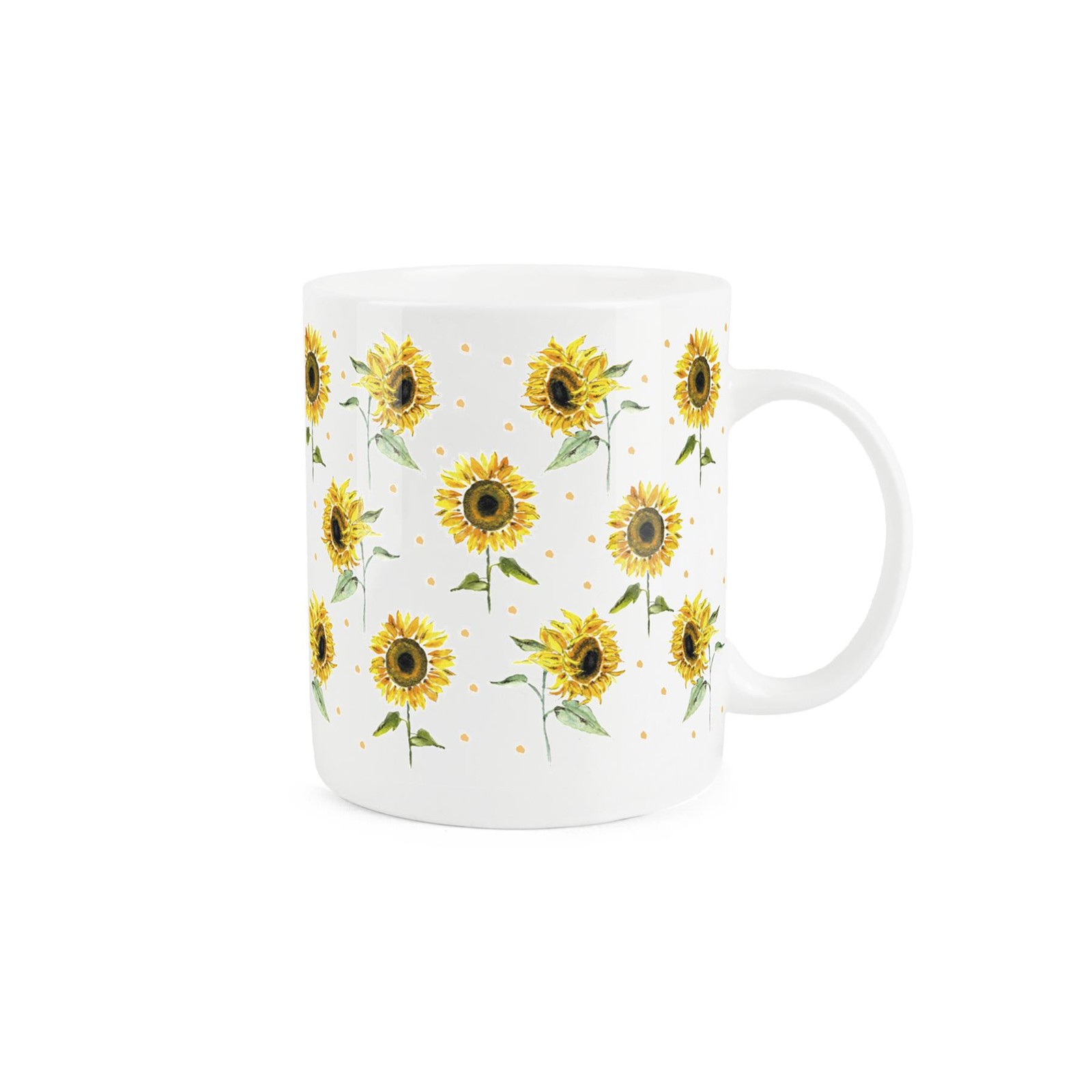 Sunflower Mug - Multi Flowers Bright Floral Gift/Present - Bone China Mug