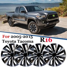 4pcs For 2005-2015 Toyota Tacoma 16 Wheel Skins Hub Caps Steel Rim Covers R16 4pcs For 2005-2015 Toyota Tacoma 16 Wheel Skins Hub Caps Steel Rim Covers R16