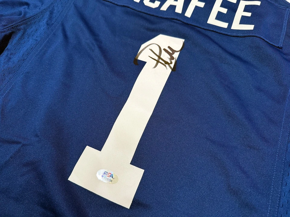PAT MCAFEE Indianapolis Colts SIGNED Autograph Football Jersey PSA COA Nike S - Image 2 of 3
