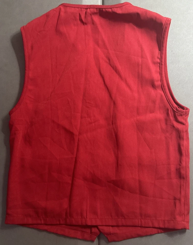 Target Store Employee Work Red Vest Uniform Size S / Small - Image 4 of 4