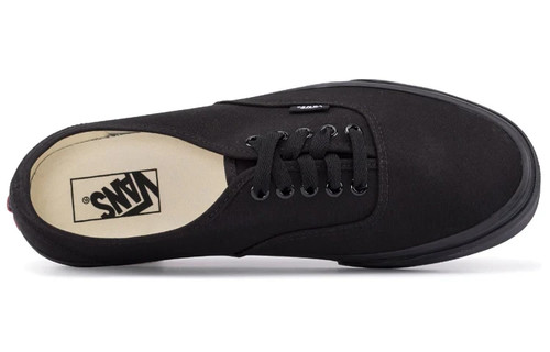 VANS AUTHENTIC LO SCHNÜRSCHUHE CANVAS UNISEX HERREN GRÖSSE 8,5 = DAMEN GRÖSSE 10 SCHWARZ NEU - Bild 5 von 7