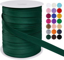 Schr&auml;gband 15mm x 50m, Einfassband zum N&auml;hen Doppelt Gefaltetes Stoffband aus Po