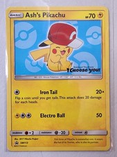 2017 Pokemon Ash’s Pikachu Black Star Promo SM113 on eBay