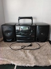 Vintage 1998 Magnavox Bass Reflex BoomBox CD Radio AM FM Cassette Stereo. READ 