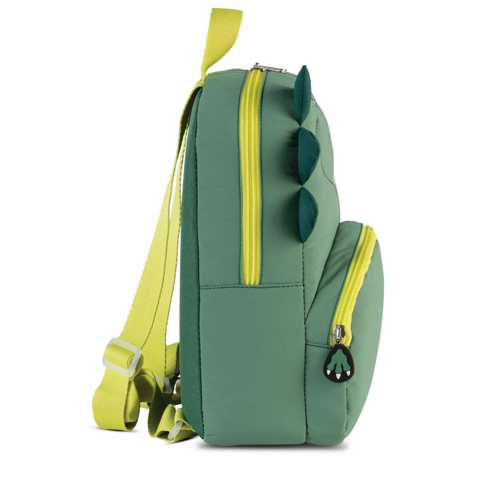 Glühwürmchen Kinder Rucksack grau grün DINO Kita Vorschule Tasche Junge neu - Bild 3 von 4