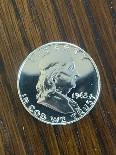 1963 (P) Franklin Half Dollar Gem Proof 90% Silver