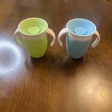 Munchkin Trainer Cups Set - Green  Blue, BPA-Free, 8 oz