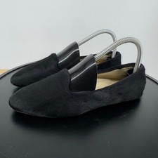 Birdies The Starling Black Calf Hair Loafers Smoking Slippers Size 7 EUC