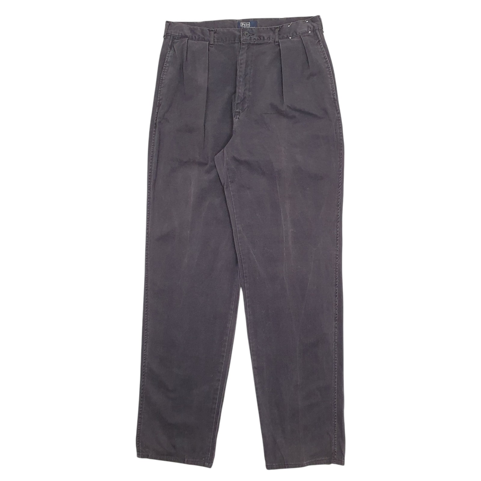 POLO RALPH LAUREN Double Pleated Made In USA Vintage 80s Chino Trousers W34 L36