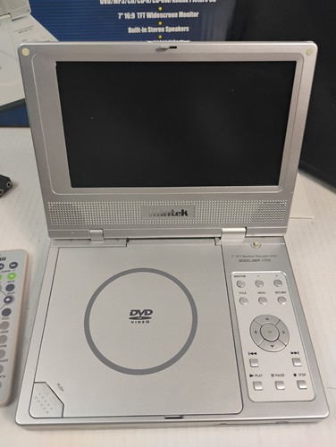 Mintek 7" TFT Monitor Portable DVD Player MDP-1770 In Silver With Accessories - Picture 4 of 24