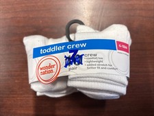 Wonder Nation Toddler 6-18 Month Crew Socks Brand New 7 Pair