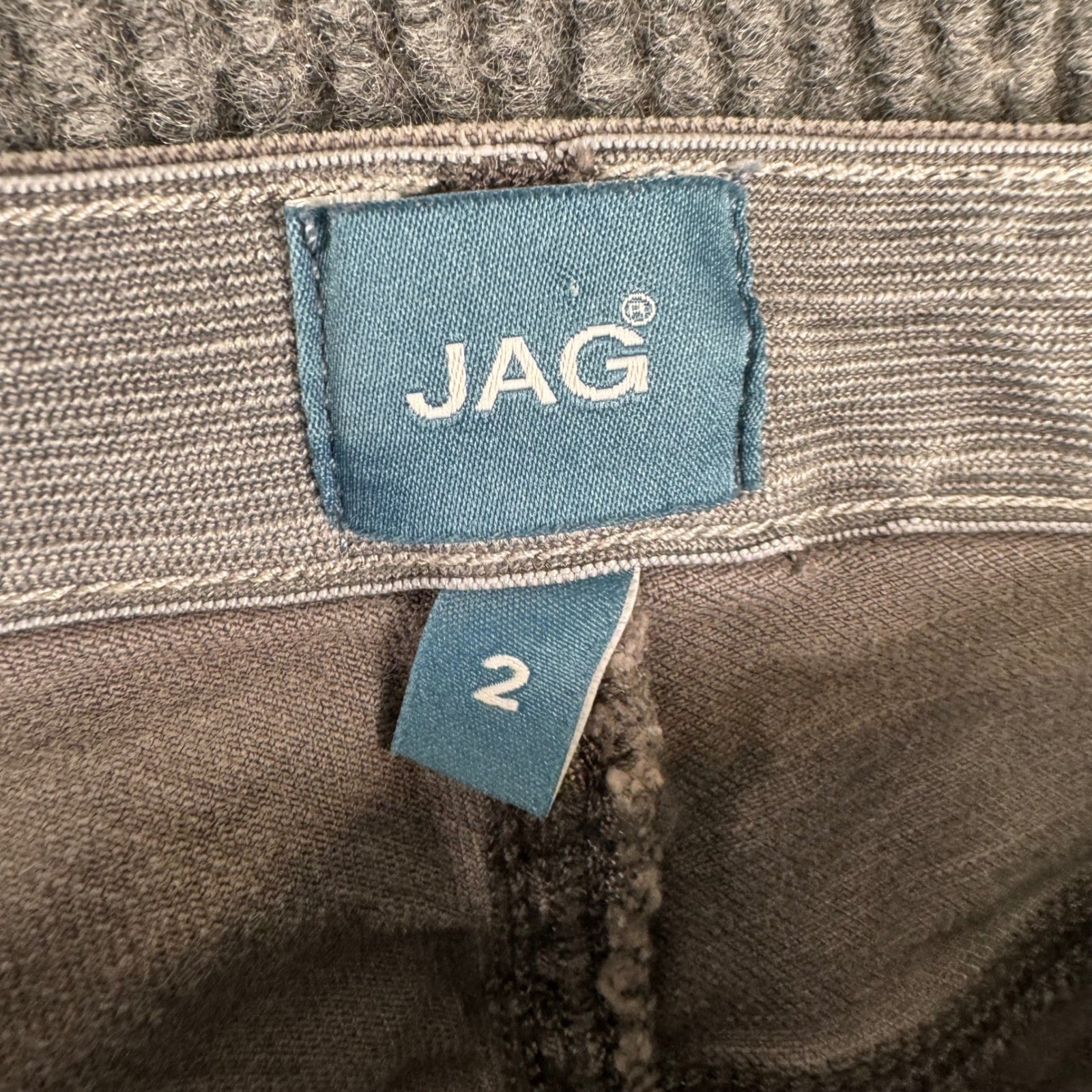 JAG Carter Girlfriend Jeans Womens 2/26 Gray Mid Rise Slim Stretch Casual