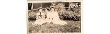 Edwardian Ladies Garden Fashion 1910s Postcard RPPC Social History Dresses