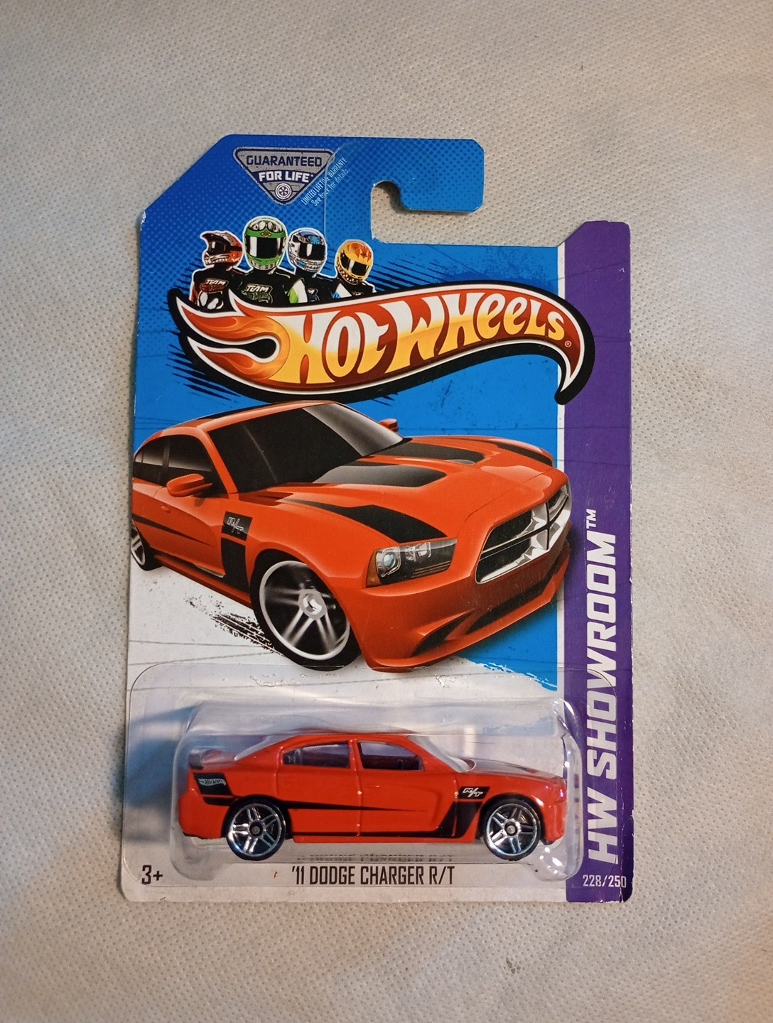 2013 Hot Wheels '11 Dodge Charger R/T Red #228 HW Showroom Series X1806 Malaysia