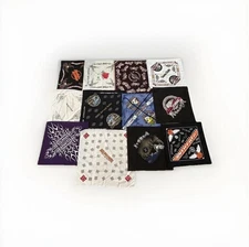 Vintage Harley Davidson Motorcycle Bandana Scarf Handkerchief 80s Biker Lot 20