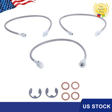 Stainless Brake Hose Line Kit For 1988-1998 Chevy/GMC K1500 K2500 4WD 4" Lift US