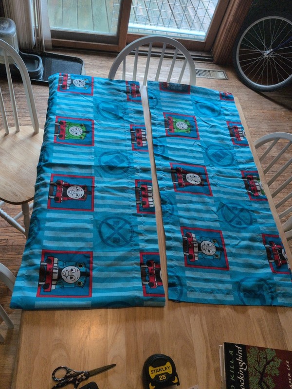 Vintage Thomas The Train Window Valance Set Of 2 84"X16.5" Kids Bedroom