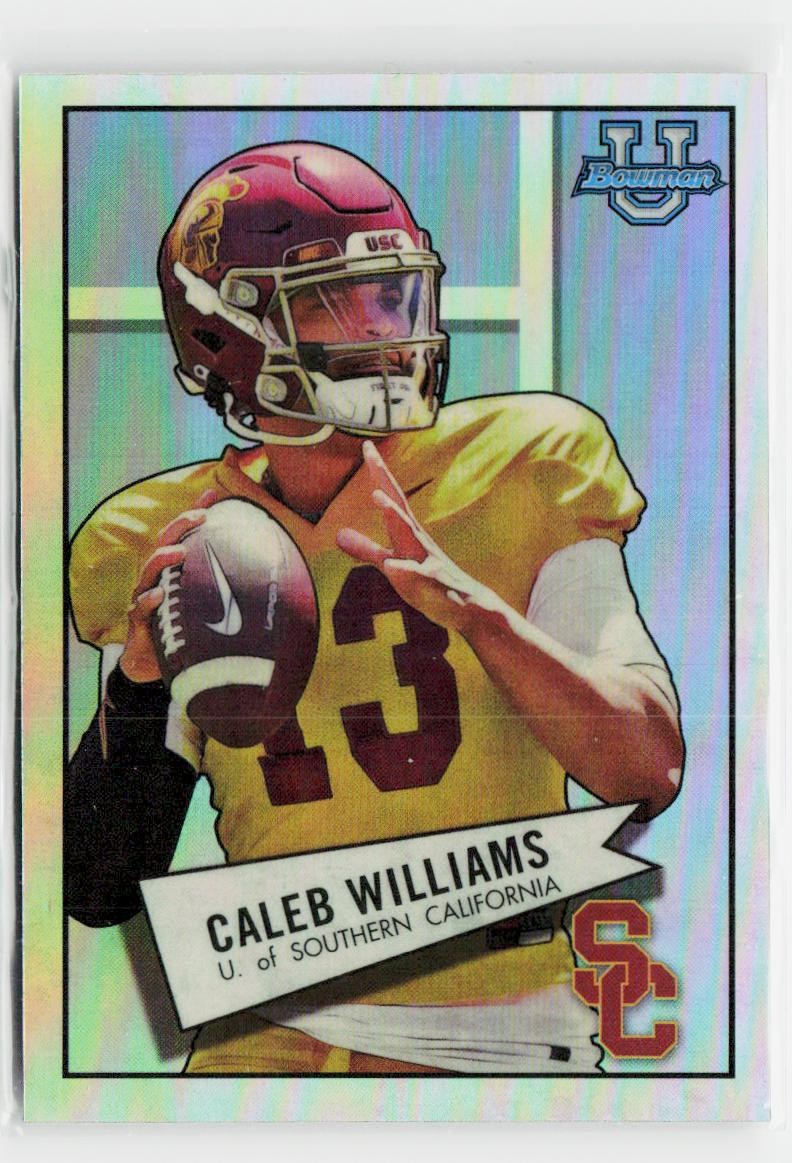 2022 Bowman University Chrome #52BF-4 Caleb Williams 1952 Bowman