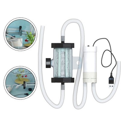 Siphon Staubsauger für Aquarien mit USB Pumpe für effektiven Wasserwechsel
