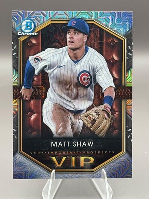 MATT SHAW rc #VIP-6 Mega Mojo Refractor VIP Insert 2025 Topps CUBS