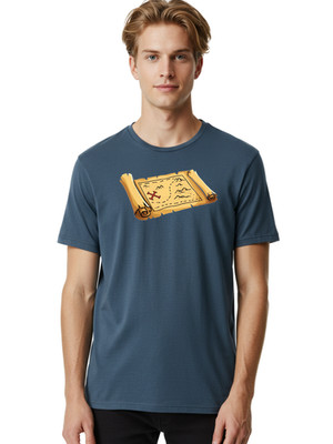 Treasure-Map-3 Mens Graphic Tee, 100% Cotton, Casual Summer Wear