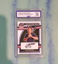 Graded Gem 💎 Mint 10 2023 Team USA Stars Stripes rookie Auto JARED GRINDLINGER
