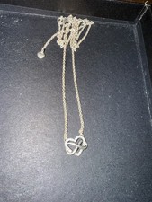 Infinity Sign Heart Pendant Necklace Trendy Elegant Charming Graceful Delicate