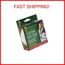 Duck Brand Indoor/Outdoor Carpet Tape, 1.41-Inch x 42 Feet, White (286373)