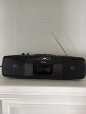 Sony CFS-204 Radio Cassette-Corder Small Audio Cassette Player boombox