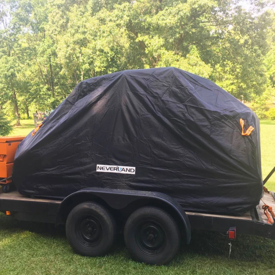 Utility Vehicle Cover 300D Heavy Duty Waterproof For Polaris Ranger crew XP 1000 Foto 2 de 4