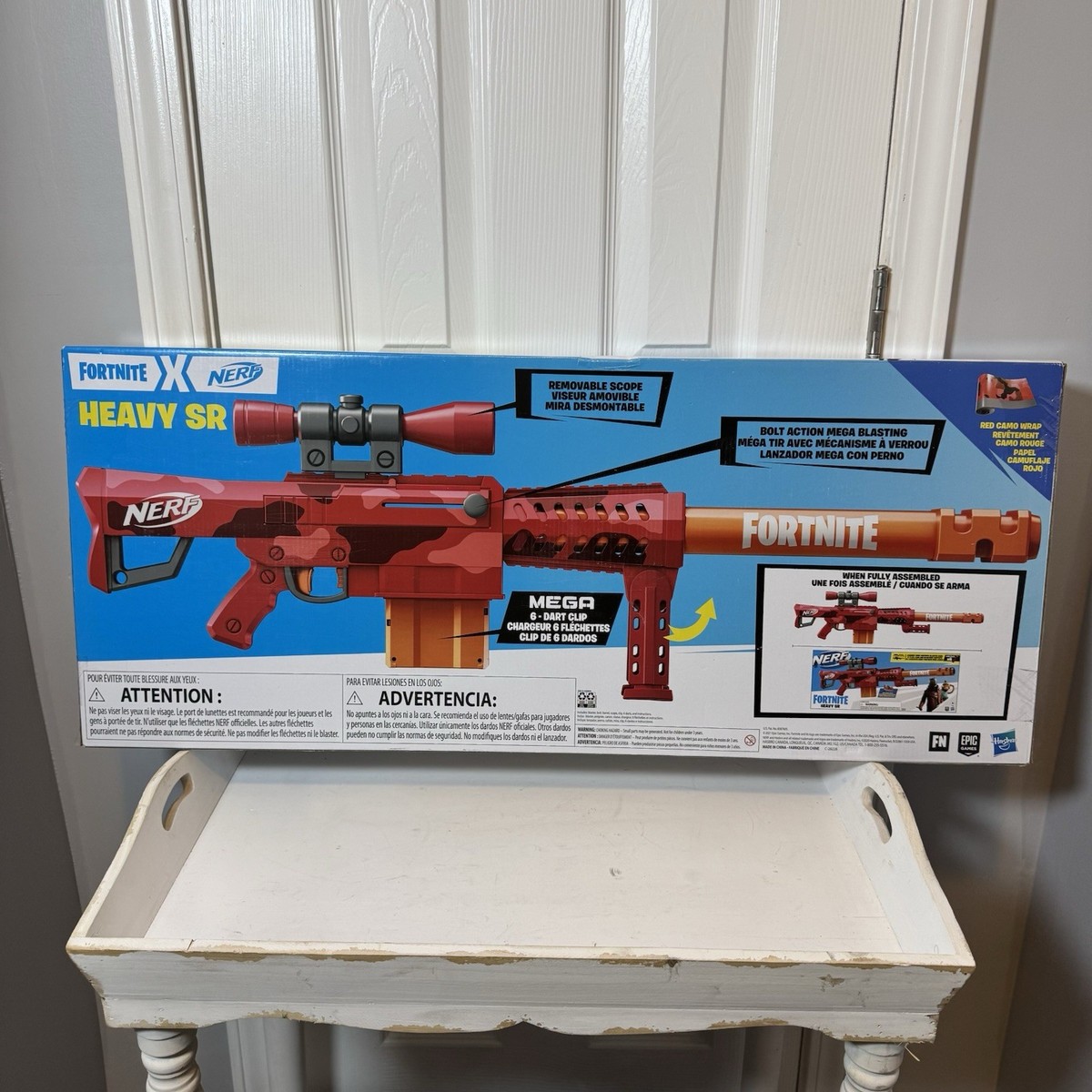 NERF Fortnite Heavy SR Blaster Scope Brand New In Box | eBay