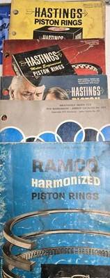 LOT OF FIVE HASTINGS RAMCO TRW PISTON RINGS CATALOGS 1970S AS IS SEE PICS