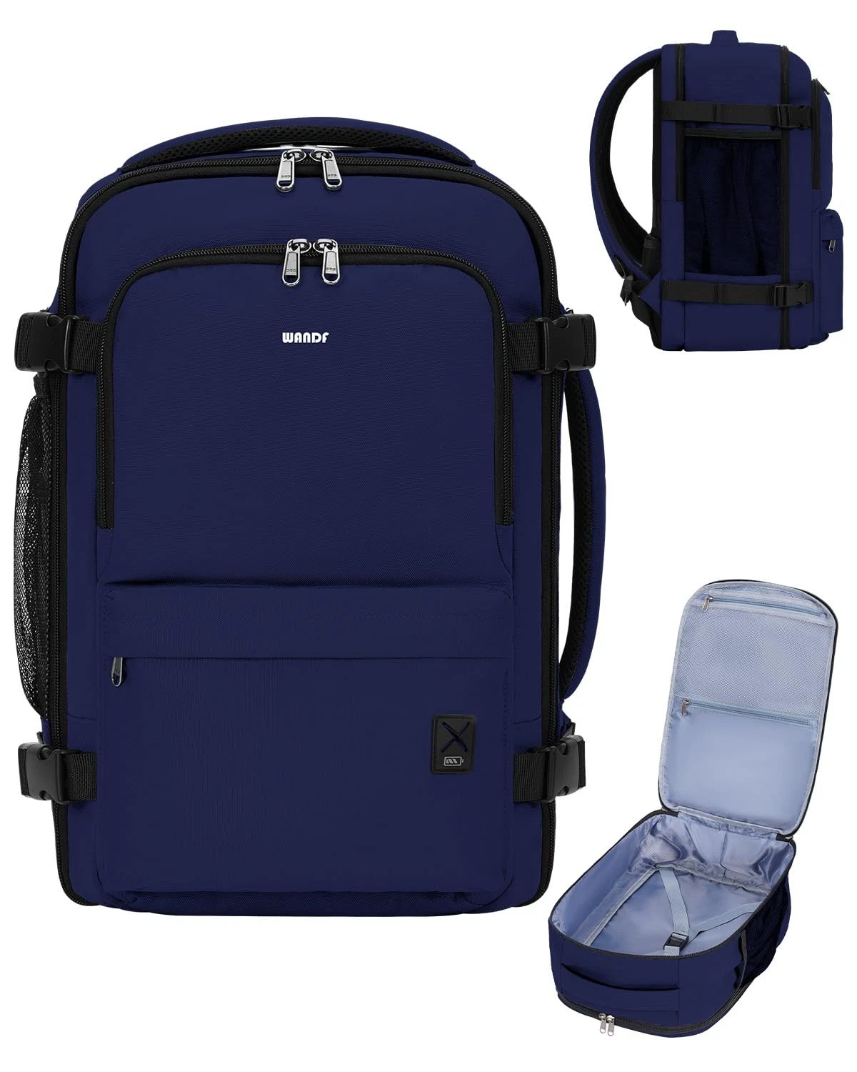 Personal Item Travel Bag, Small Travel Backpack 17x10x9 for United Airlines, ...