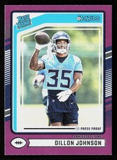 2024 Donruss #399 Dillon Johnson Press Proof Purple