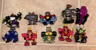 Lot Of 10 Micro Machines Zbots Morphbots Ripsaw, Slugnut, Batteram Beedy Vintage