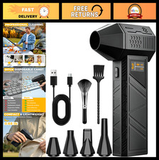 Powerful Cordless Electric Air Duster - Rechargeable Mini Blower with 3 Speeds f