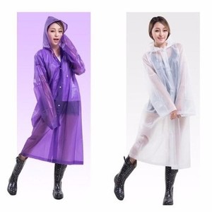 Adult 100/% Waterproof Green Poncho Hooded Reusable Unisex Raincoat Ladies Mens