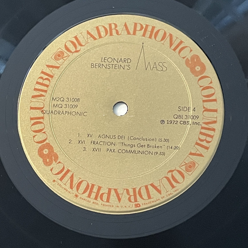 Leonard Bernstein QUADRAPHONIC BOX SET : "Mass", 1972, Booklet, M2Q 31008, EXC - Picture 13 of 19