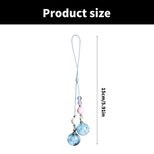 Glowing In The Dark Blue White Cloud Phone Strap Charm Stylish Phone Chain - Zdjęcie 8 z 8