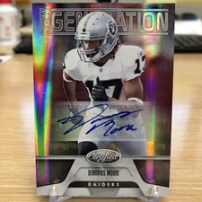 2011 Panini Certified Denarius Moore RC Auto Mirror Black 14/25 RAIDERS