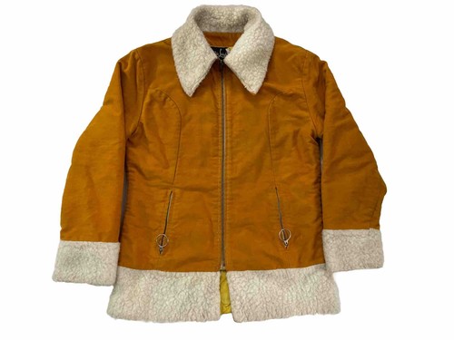 Vintage 60s Jacket Faux Fur Brown Suede Women’s Sz 12 Woodstock Retro Boho Retro - Picture 2 of 24