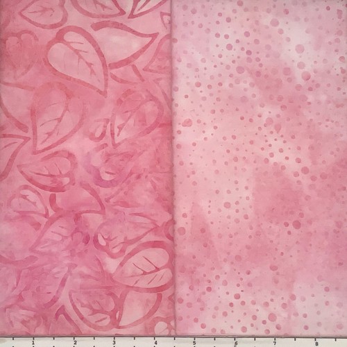 Paquete de 8 cuartos de grasa rosa flamenco #2 tela Batik Lunn FQ 100 % algodón hecho a mano - Imagen 3 de 5