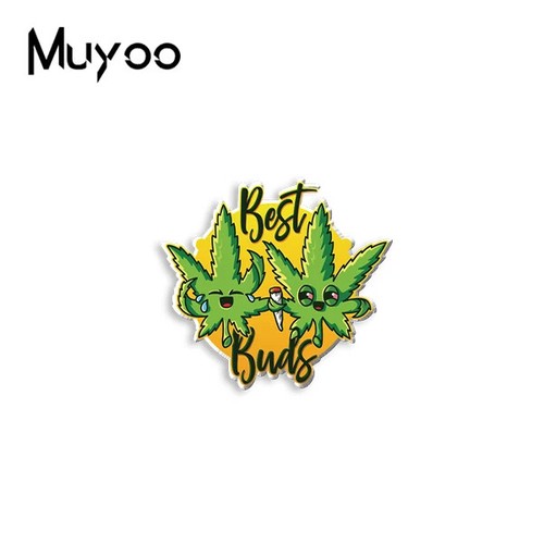 Cannabis Weed Graffiti Handcraft Acrylic Resin Lapel Pins Badge Backpack Clothes - Picture 14 of 16