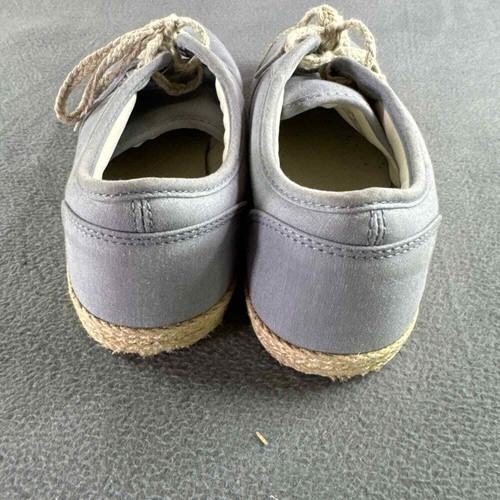 Vans Atwood Womens Size 9.5 Low Espadrille Lace-Up Sneakers Blue Chambray Shoes - Picture 3 of 8