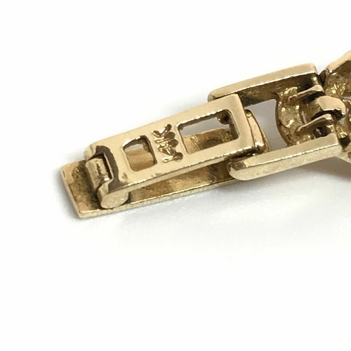 Vintage 14k Solid Yellow Gold Multi-Gemstone Bracelet 7.25" - Picture 7 of 7