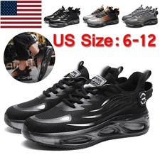 New Men's Breathable Mesh Sneakers - Non-Slip Athletic Walking Shoes US Size 12