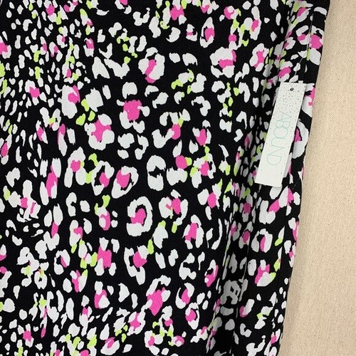 ABOUND Black multi color leopard print skirt size Small NWT's - Picture 3 of 6